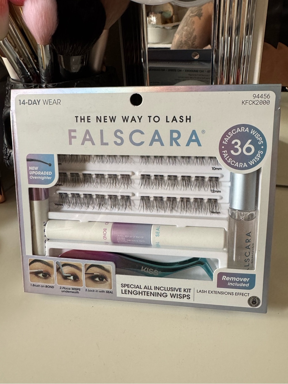 KISS Falscara Ultimate Lash Kit 36 Lengthening Wisps 10–14mm